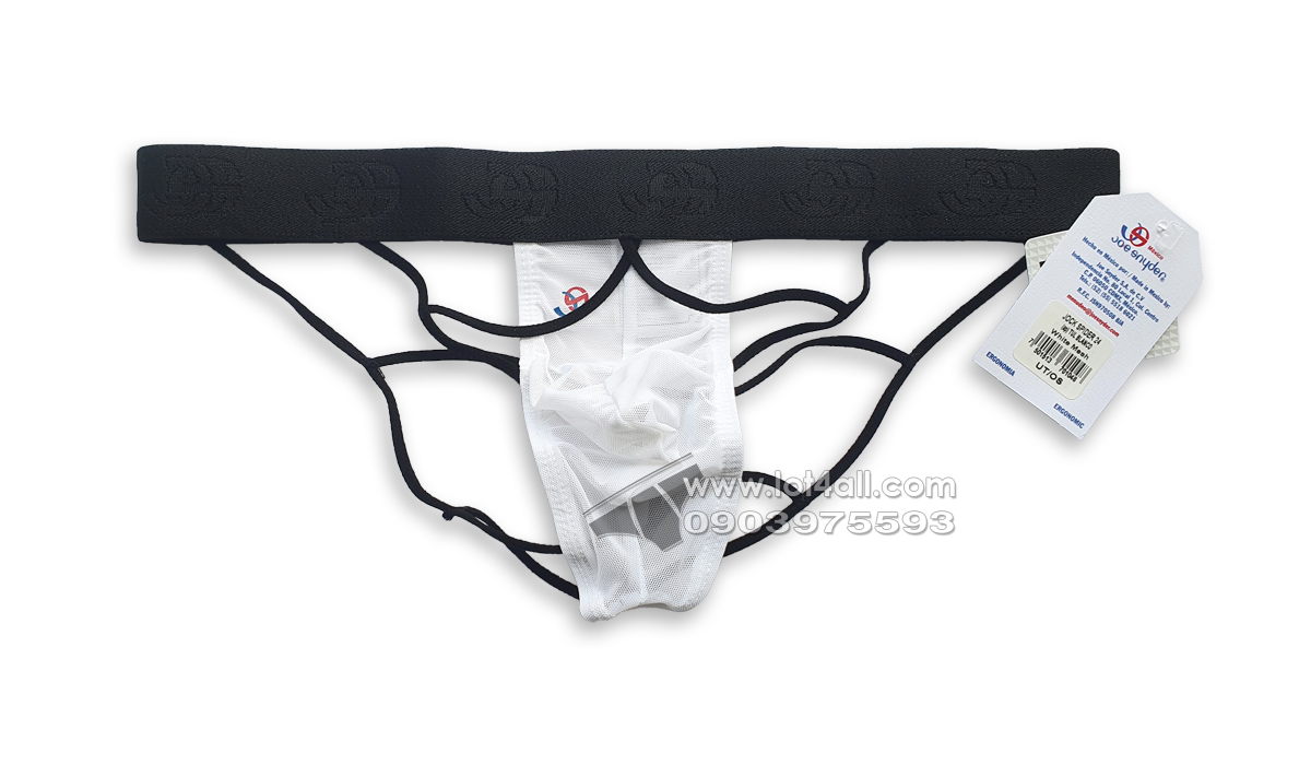 Quần lót nam Joe Snyder JS24 Spider Jockstrap White Mesh