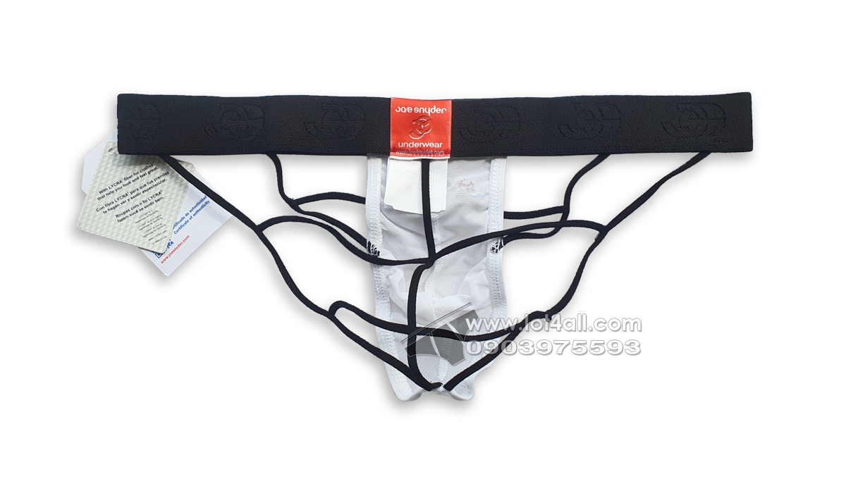 Quần lót nam Joe Snyder JS24 Spider Jockstrap White Mesh