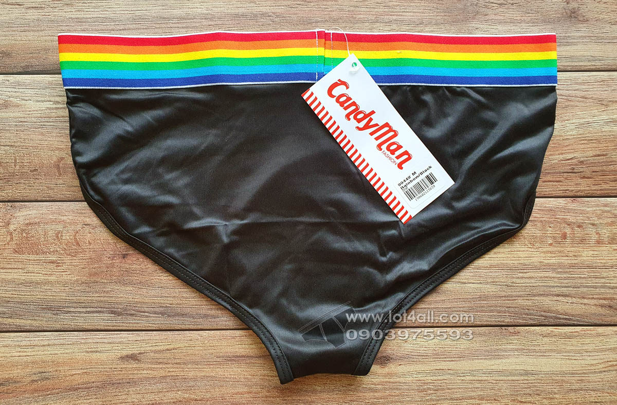 Quần lót nam Candyman 99449 Rainbow Pride Brief Black