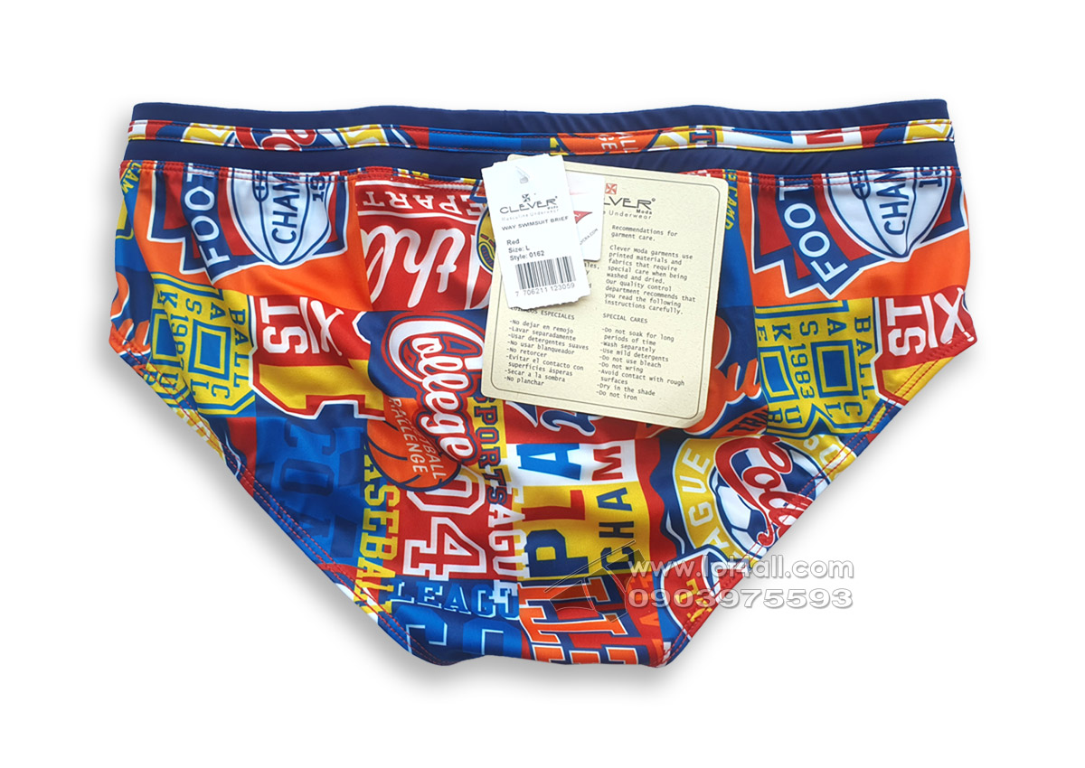 Quần lót nam Clever 0162 Way Swim Brief Red