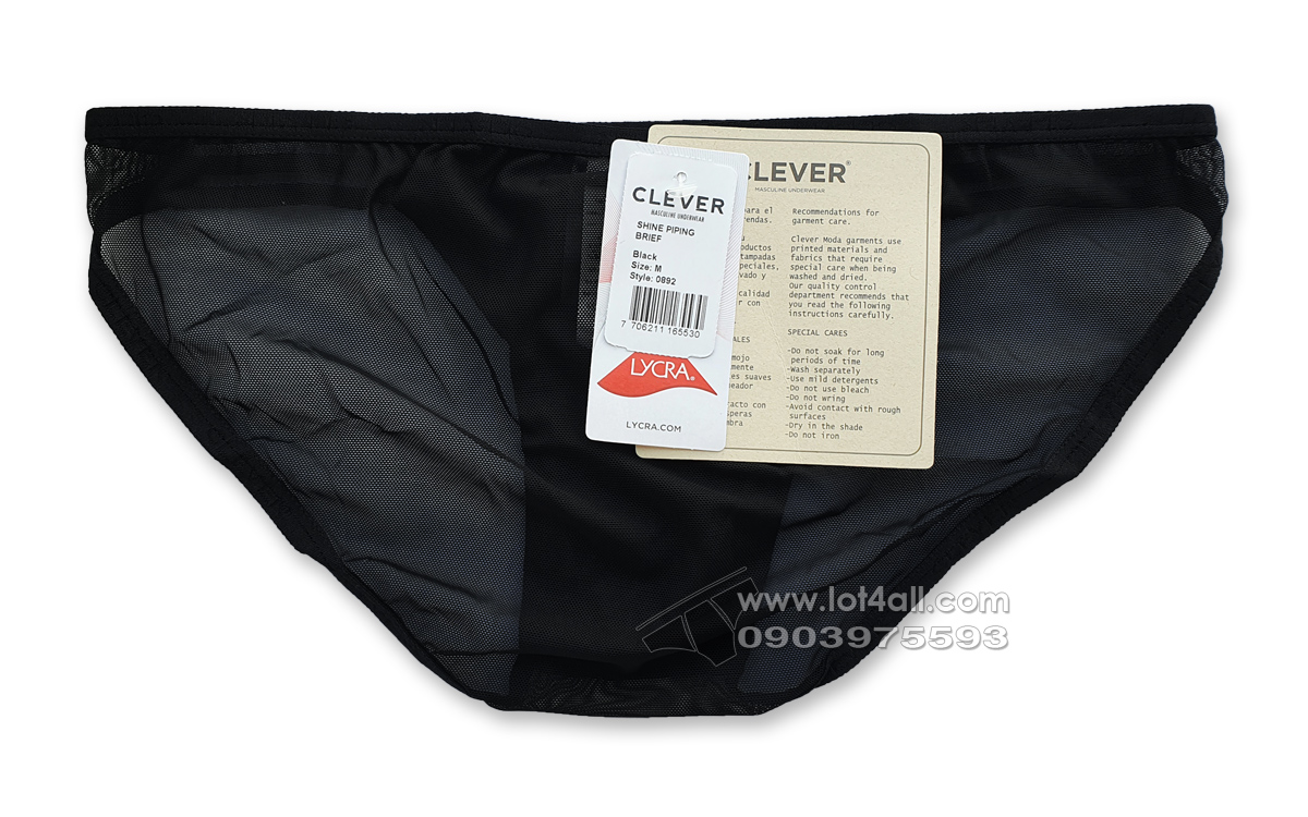 Quần lót nam Clever 0892 Shine Bikini Black
