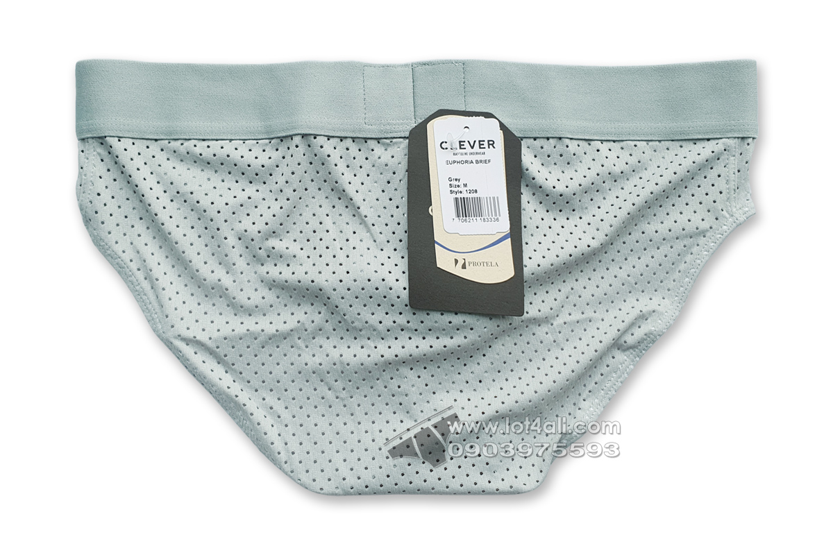 Quần lót nam Clever 1208 Euphoria Brief Gray