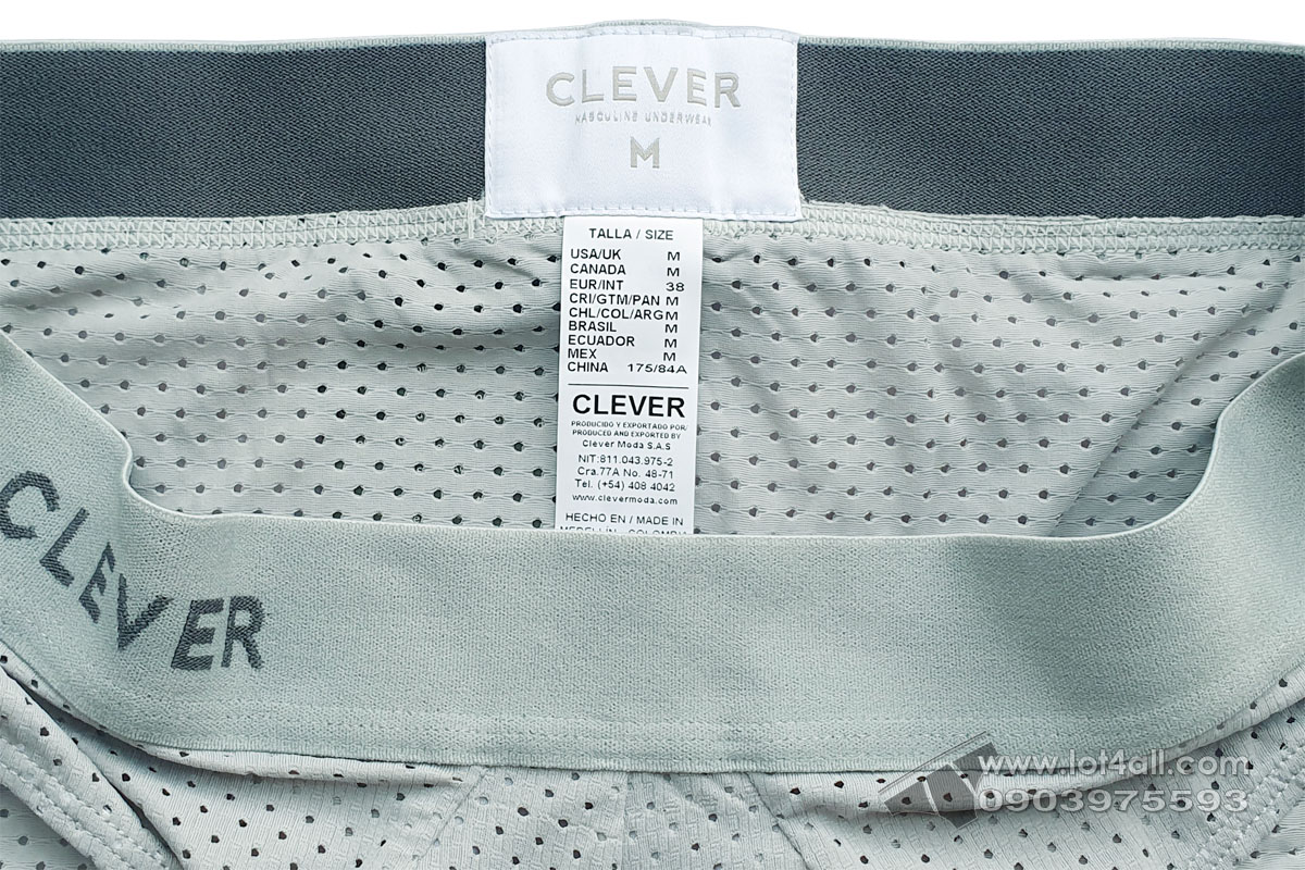 Quần lót nam Clever 1208 Euphoria Brief Gray