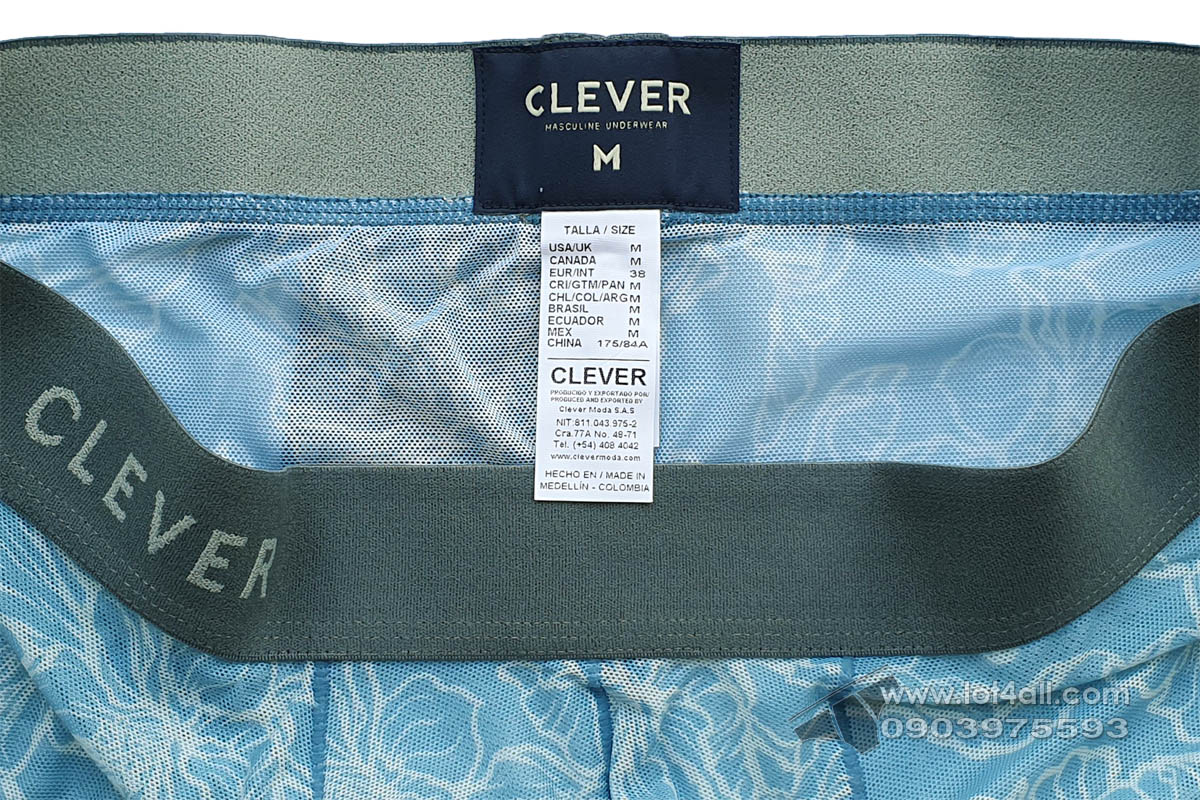 Quần lót nam Clever 1212 Avalon Trunk Gray