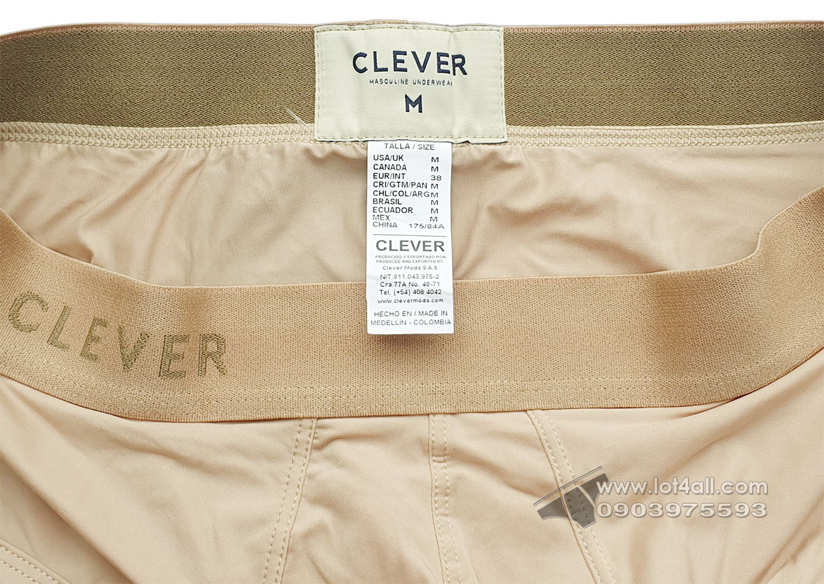 Quần lót nam Clever 1306 Tribe Trunk Beige