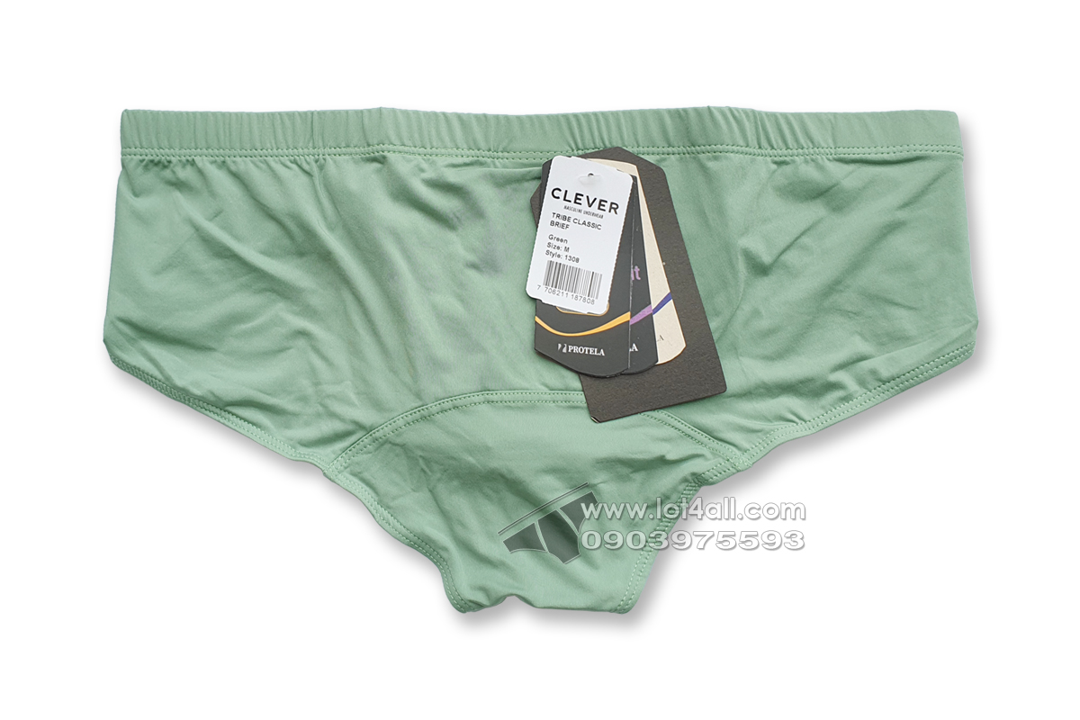 Quần lót nam Clever 1308 Tribe Brief Green