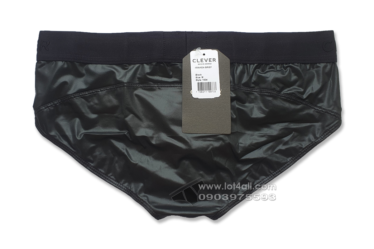 Quần lót nam Clever 1534 Kraken Brief Black