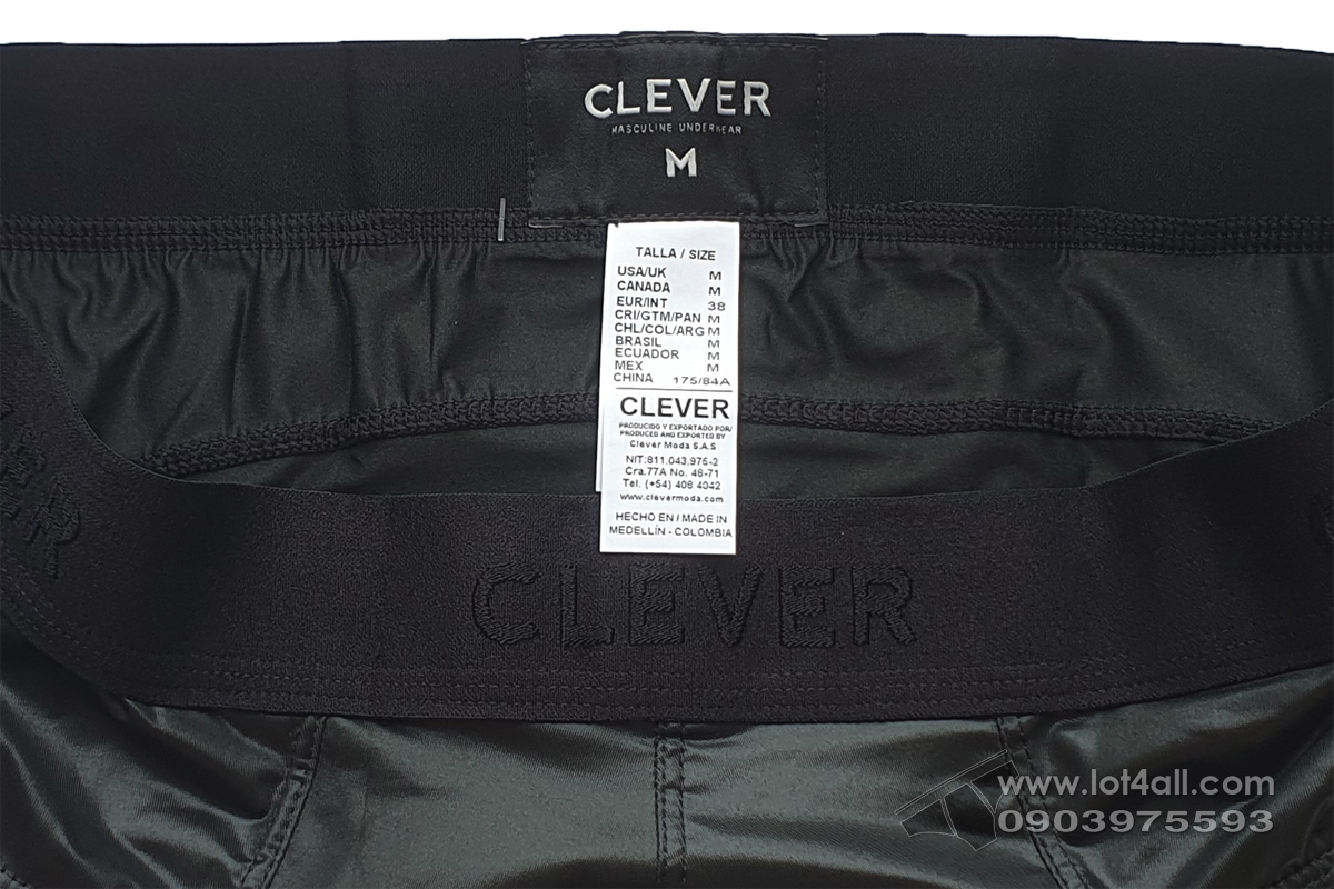 Quần lót nam Clever 1534 Kraken Brief Black