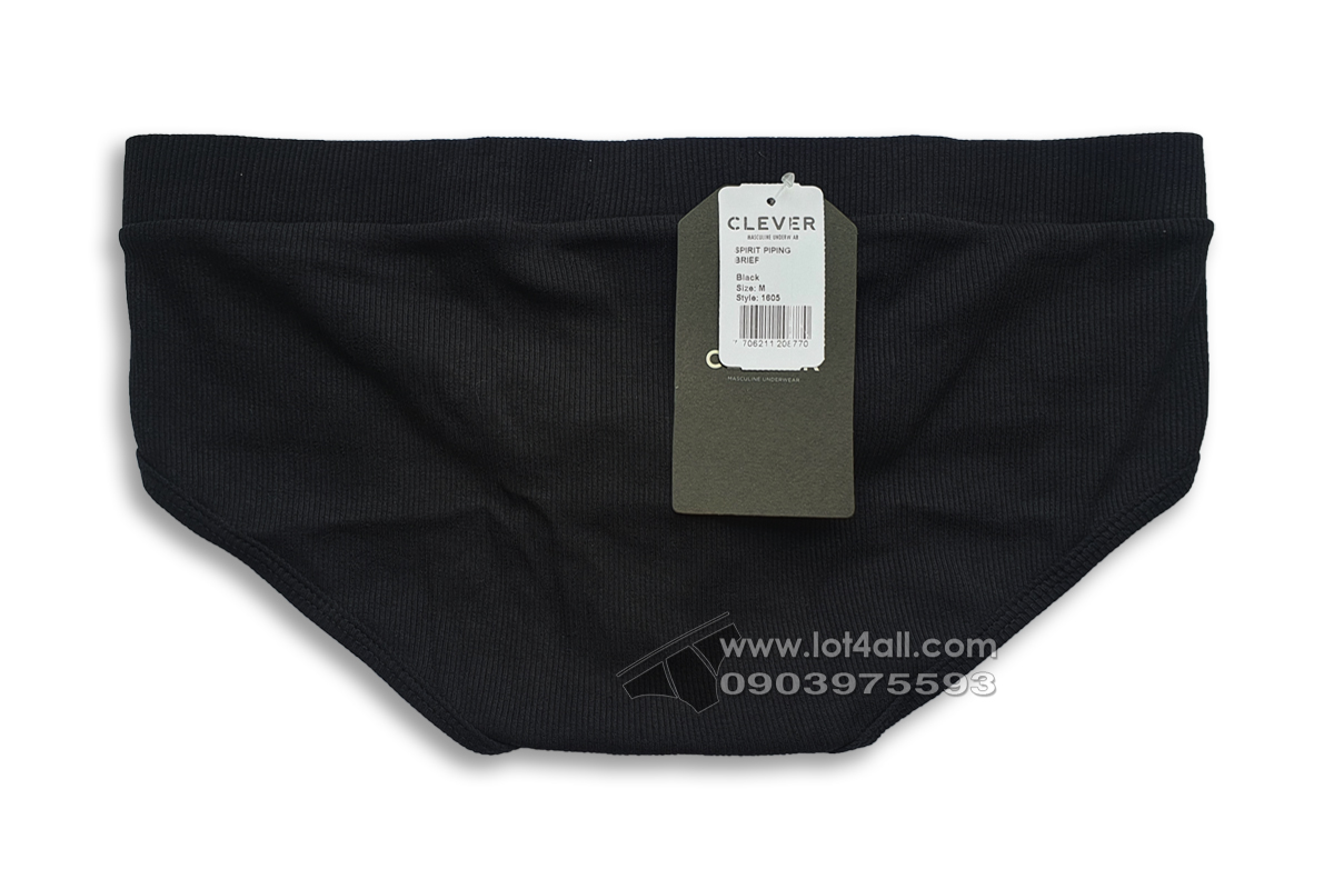 Quần lót nam Clever 1605 Spirit Brief Black