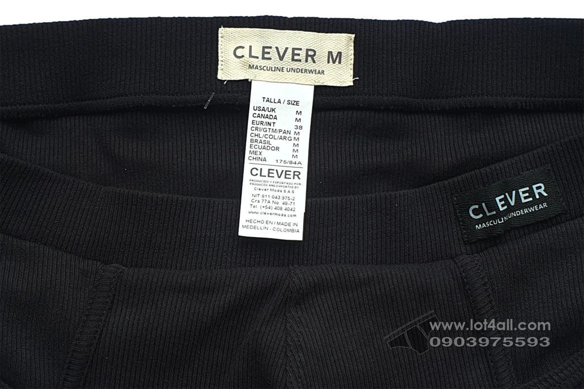 Quần lót nam Clever 1605 Spirit Brief Black