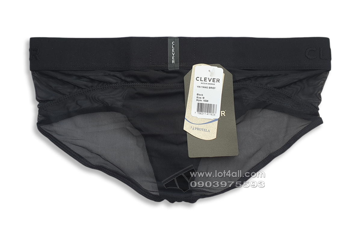 Quần lót nam Clever 1626 Yin Yang Brief Black