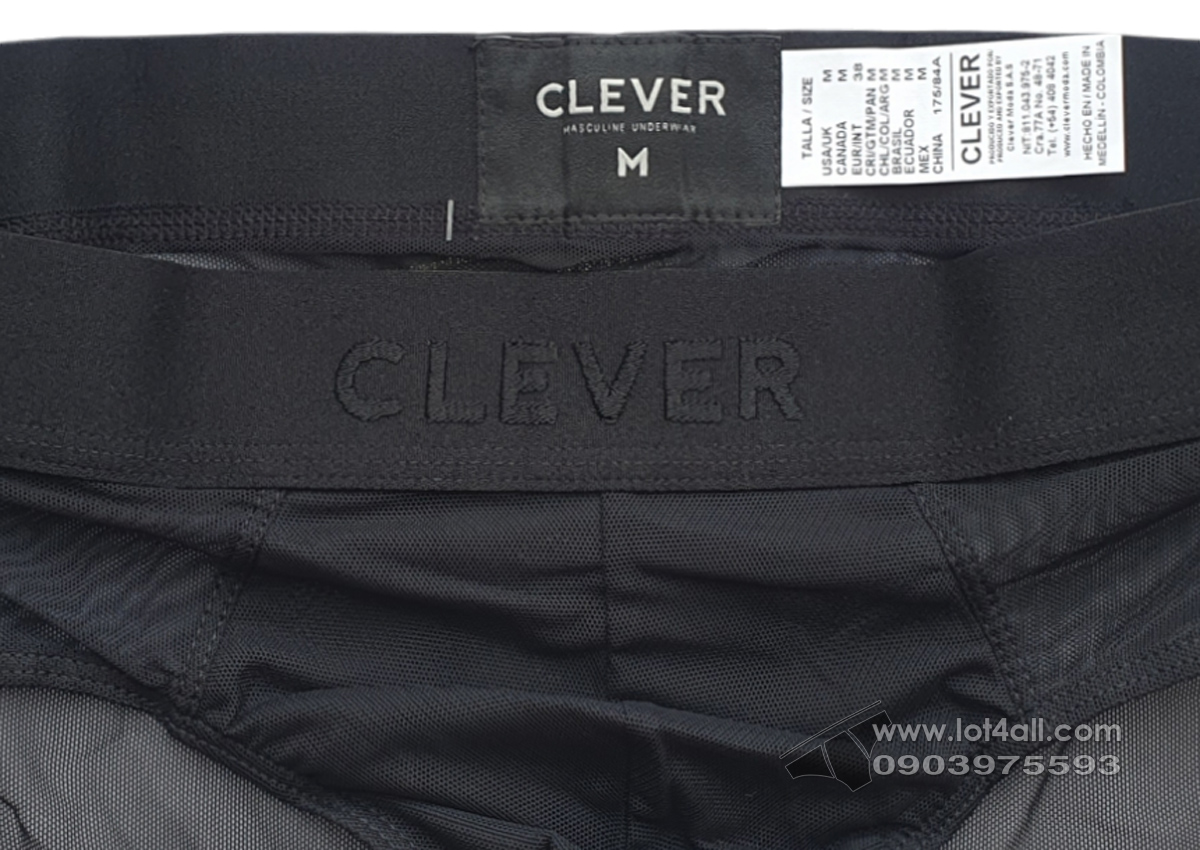 Quần lót nam Clever 1626 Yin Yang Brief Black