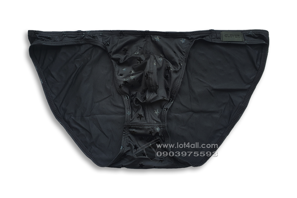 Quần lót nam Clever 1633 Illusion BIkini Black