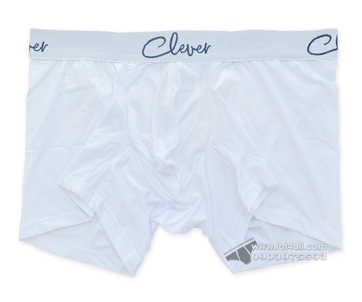 Quần lót nam Clever 2420 Neron Boxer Brief White