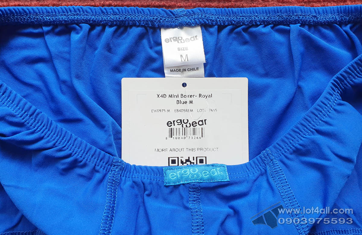 Quần lót nam Ergowear EW0975 X4D Trunk Royal Blue