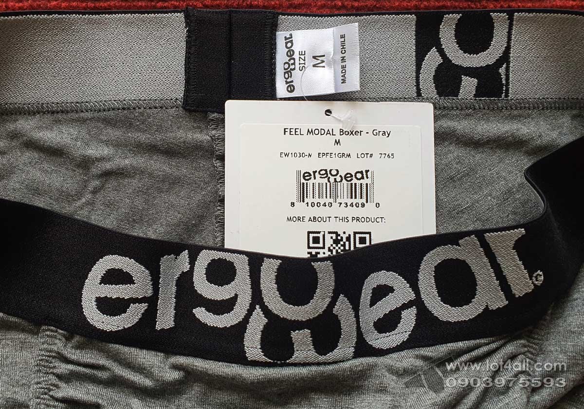 Quần lót nam Ergowear EW1030 FEEL Modal Trunk Gray