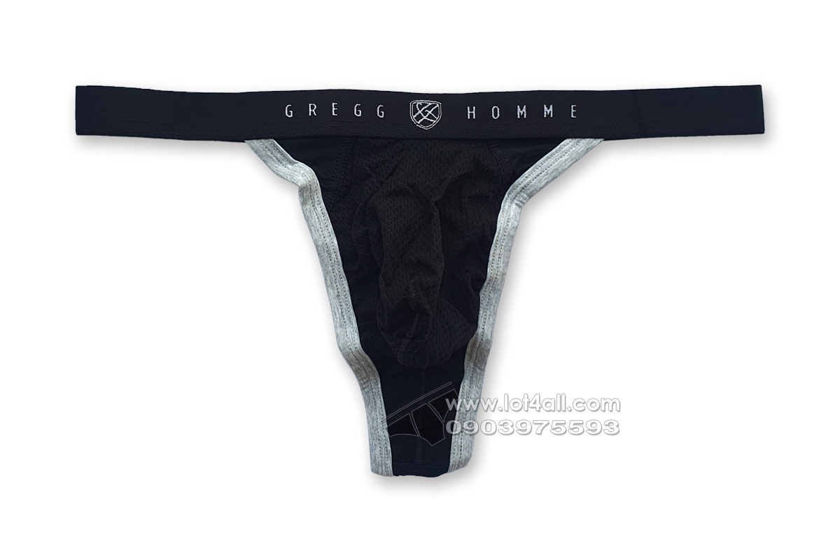 Quần lót nam Gregg Homme 190504 Room Max Gym Thong Black