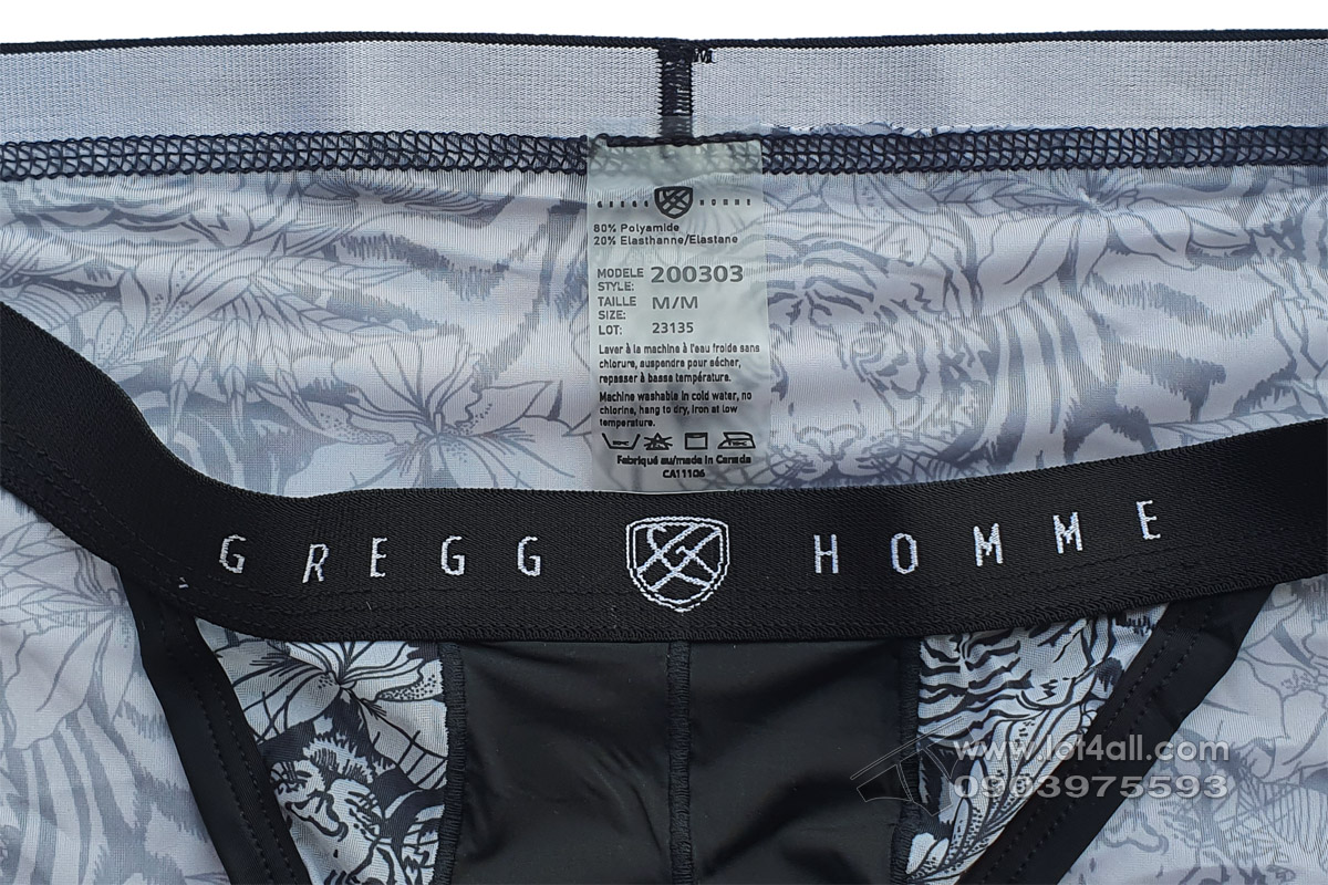 Quần lót nam Gregg Homme 200303 Wildcard Bikini Black