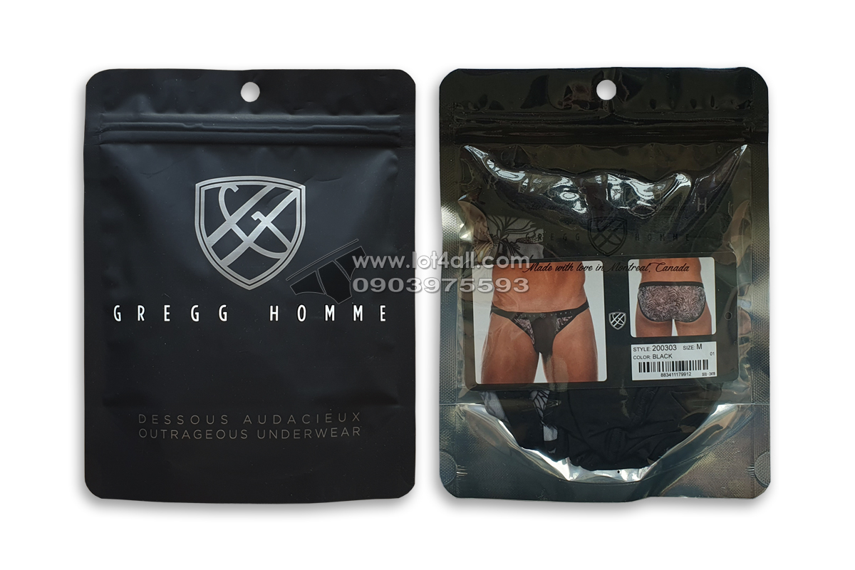 Quần lót nam Gregg Homme 200303 Wildcard Bikini Black