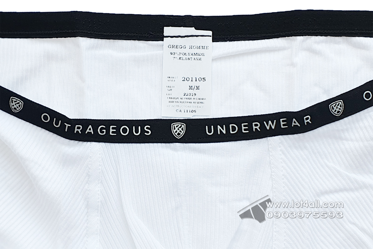 Quần lót nam Gregg Homme 201105 Base X Trunk White