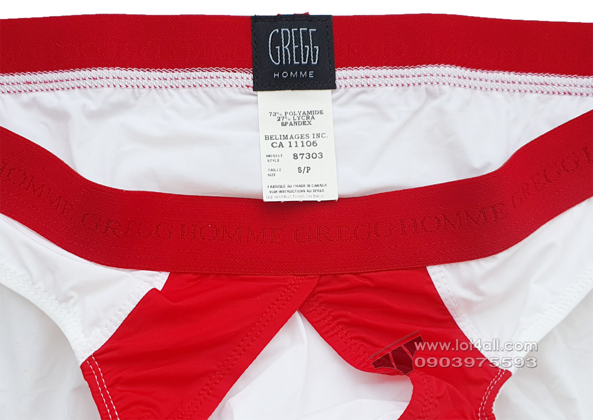 Quần lót nam Gregg Homme 87303 Pump-Up Brief White