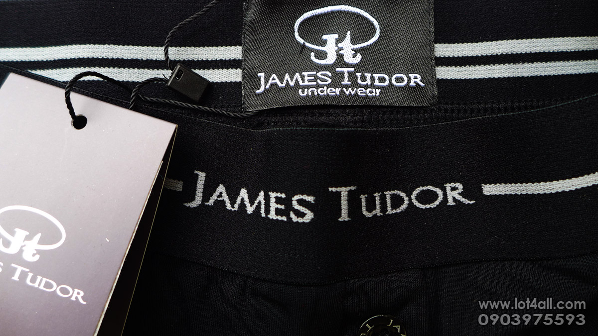 Quần lót nam James Tudor Button Fly Boxer Black
