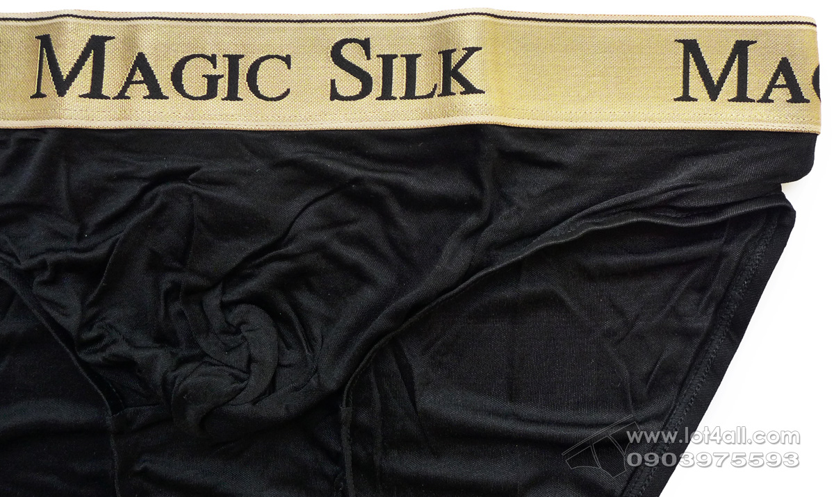 Quần lót nam cao cấp Magic Silk 6386 Silk Low Rise Brief Black