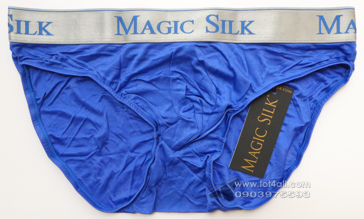 Quần lót nam cao cấp Magic Silk 6386 Silk Low Rise Brief Cobalt