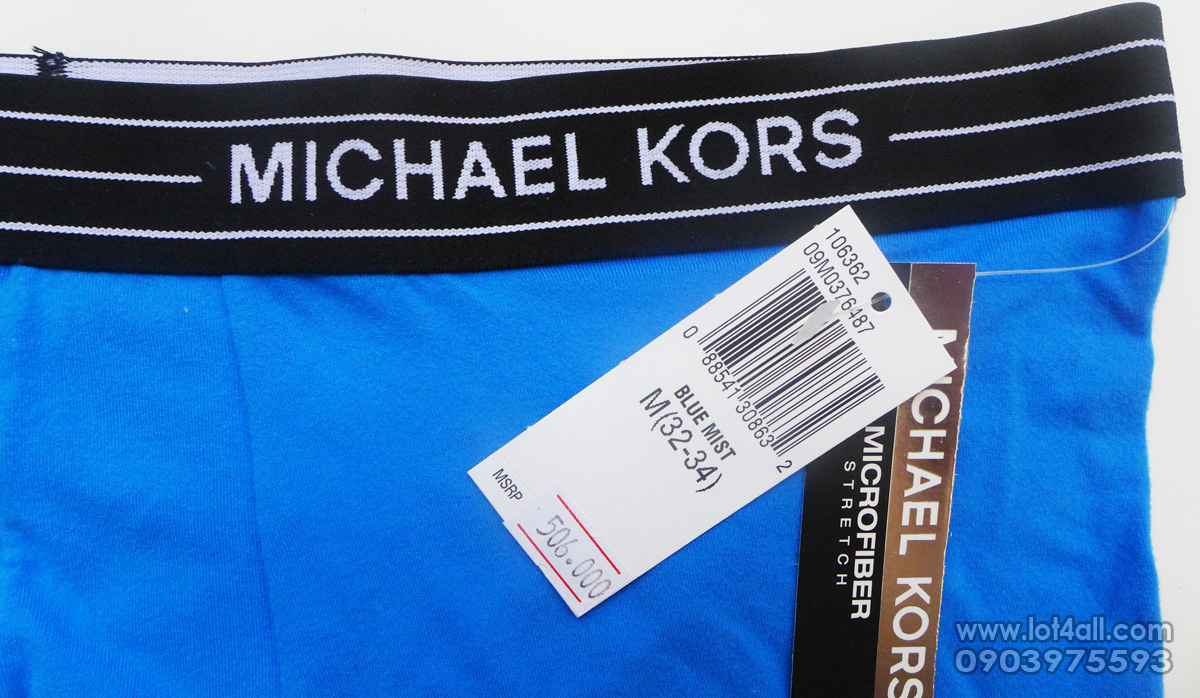 Quần lót nam cao cấp Michael Kors Microfiber Stretch Trunk Blue Mist