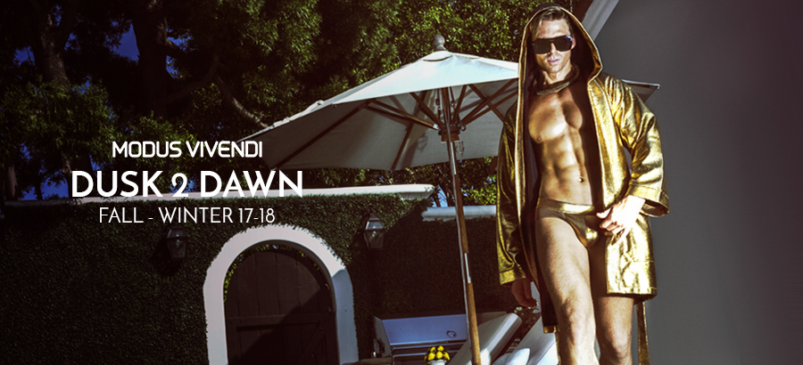 Quần lót nam Modus Vivendi Dusk2Dawn Jockstrap Khaki/Gold