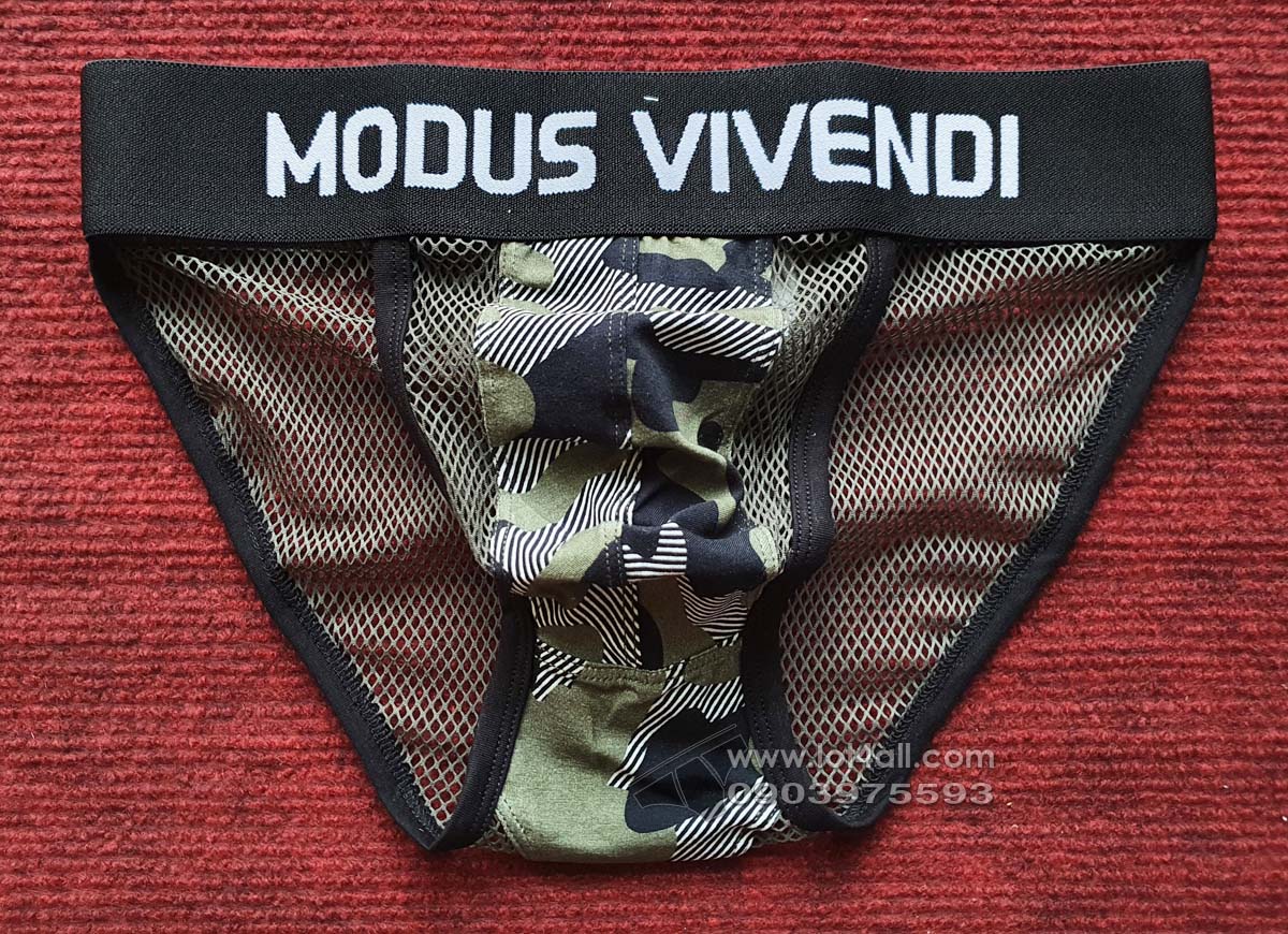 Quần lót nam Modus Vivendi Camo C-Through Mesh Bikini Khaki