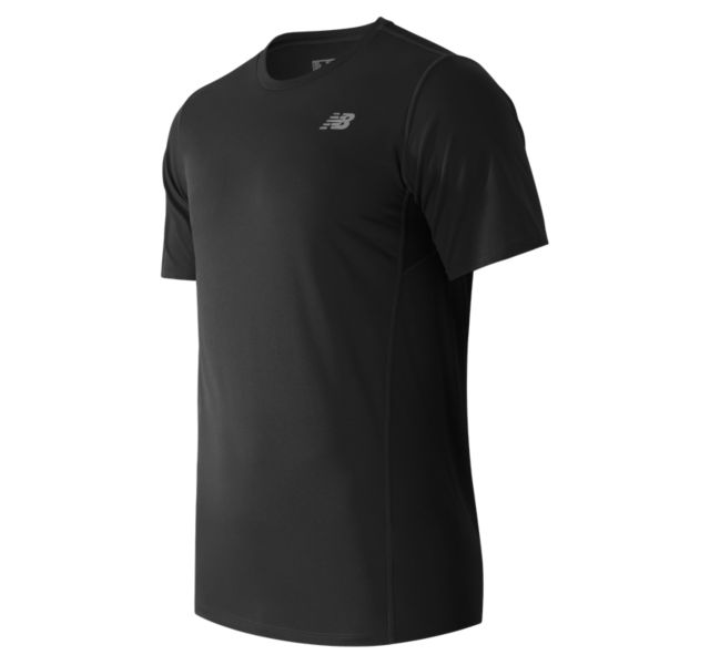 Size áo nam New Balance Accelerate Short Sleeve Shirt Black