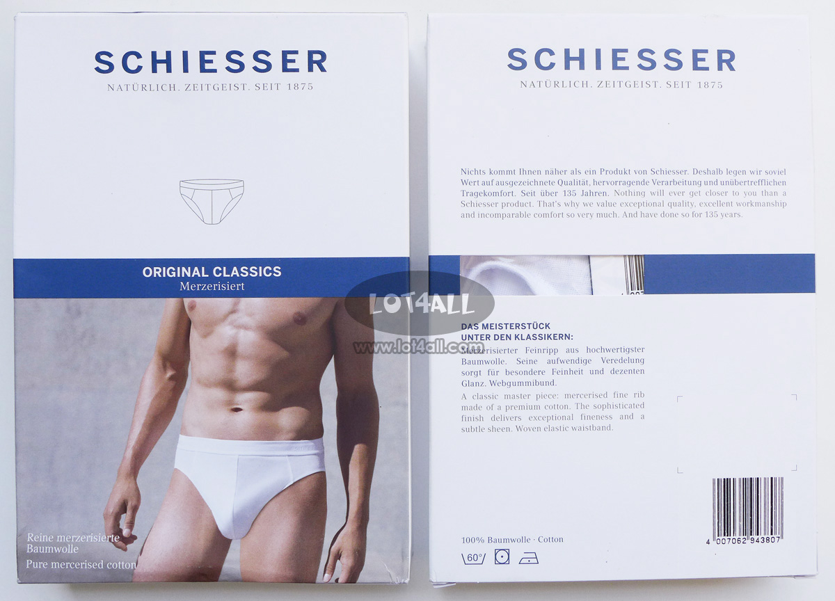 Quần lót nam cao cấp Schiesser Premium Cotton Slip Brief White