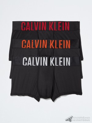 Quần lót nam Calvin Klein NB2593 Intense Power Micro Low Rise Trunk 3-pack Black Multi