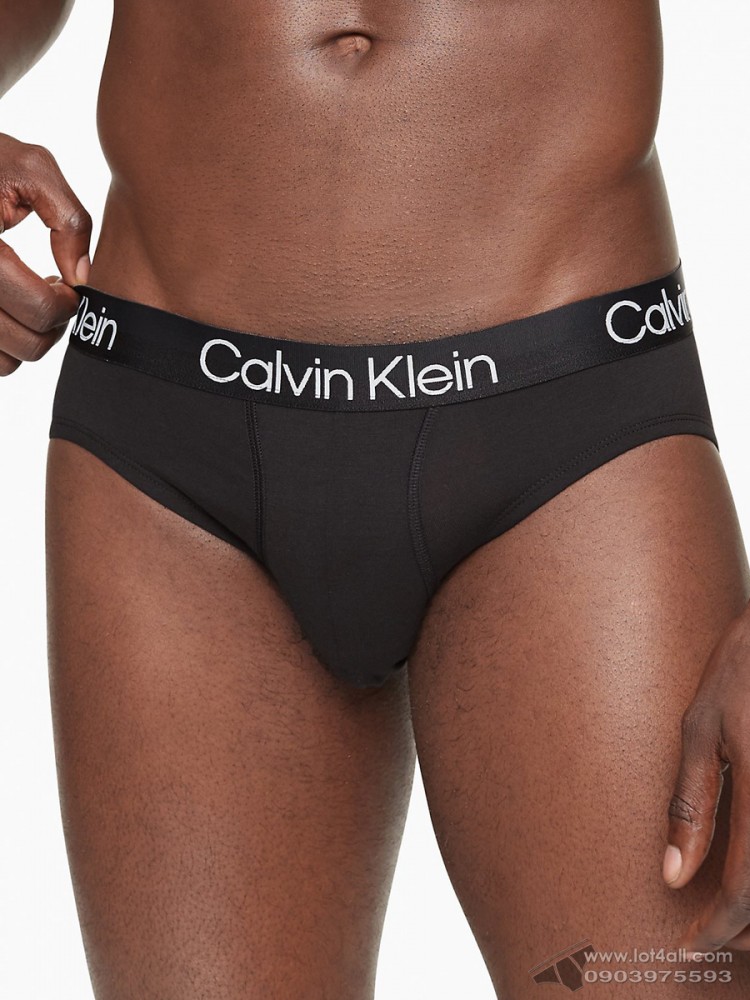 Quần lót nam Calvin Klein NB2969 Modern Structure Cotton Hip Brief 3-pack  Black