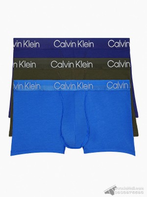 Quần lót nam Calvin Klein NB2970 Modern Structure Cotton Stretch Trunk 3-pack Multi