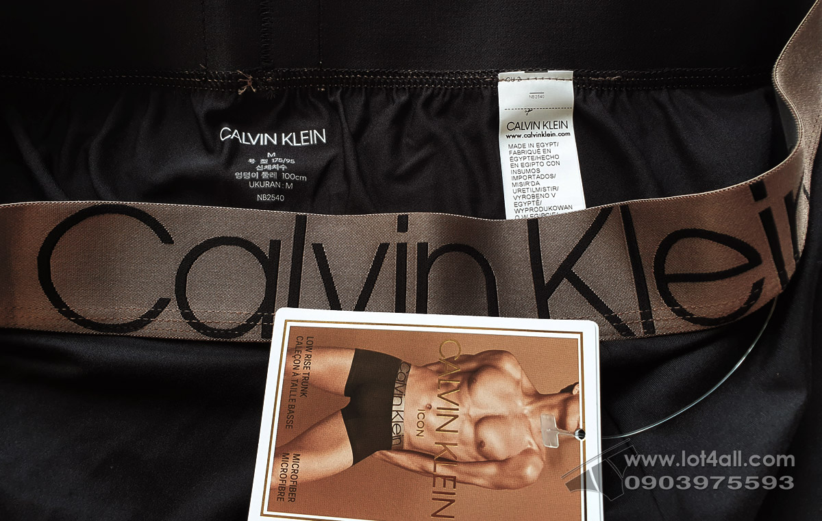 Quần lót Calvin Klein NB2540 Icon Micro Low Rise Trunk Black