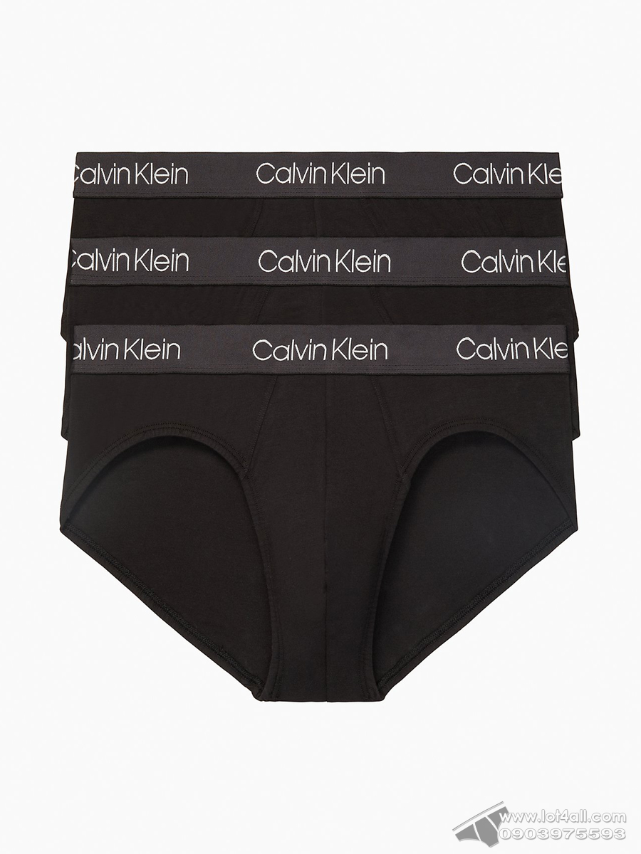 Quần lót nam Calvin Klein NP2211O Chromatic Micro Hip Brief 3-pack Black