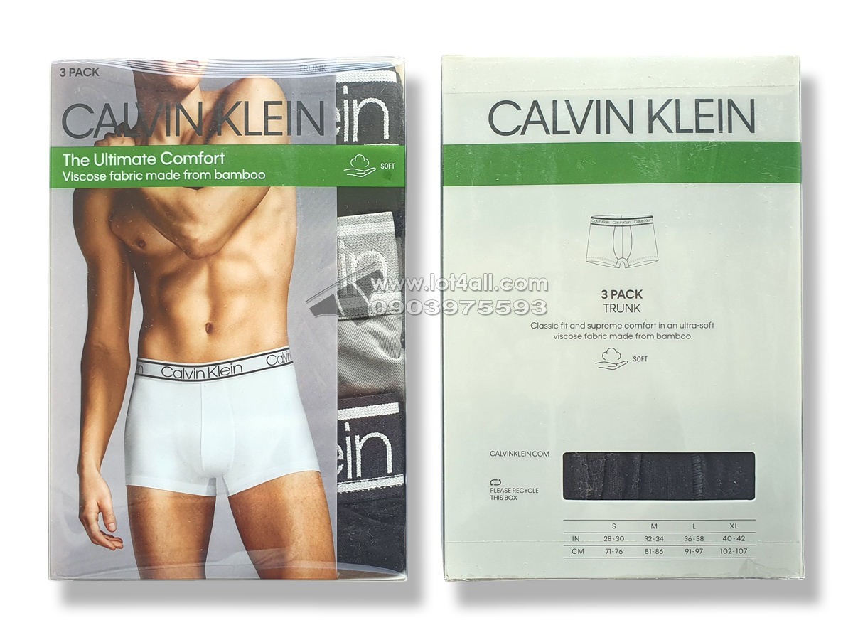 Quần lót nam Calvin Klein NP2261O Ultimate Comfort Trunk 3-pack Multi