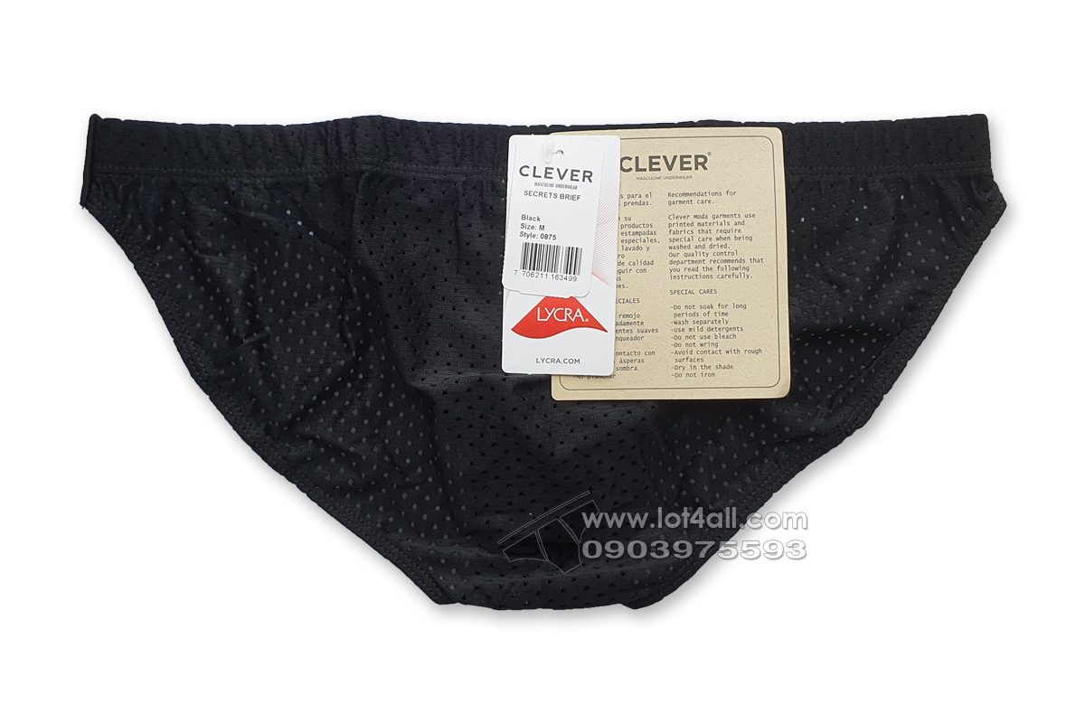 Quần lót nam Clever 0875 Secrets Bikini Black