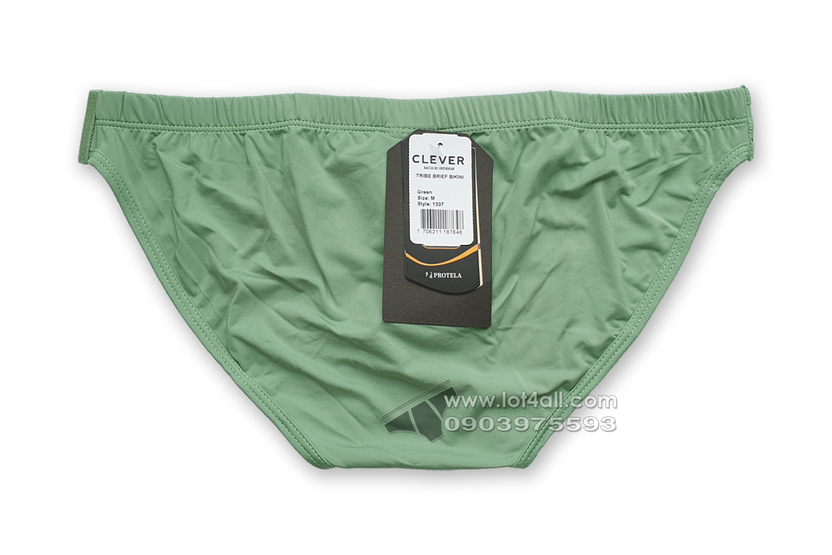 Quần lót nam Clever 1307 Tribe Bikini Green